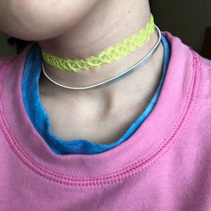 Set of 2 cute choker necklaces